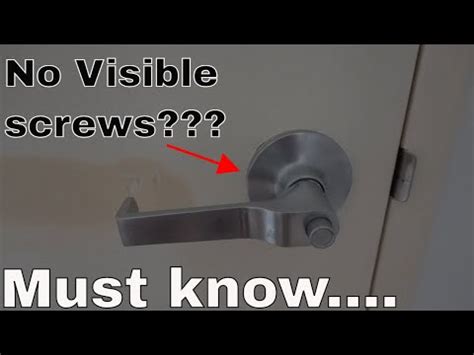 how to remove a door handle with no screws|3 Ways to Remove a Door Handle .